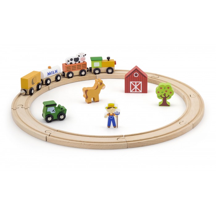 Viga wooden cheap train set